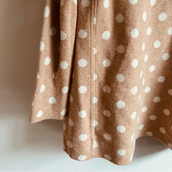 anthropologie Field Flower Dottie hooded Polka Dot sweater. Wool 100%. - Picture 6 of 10